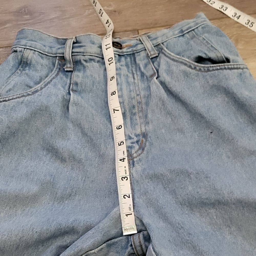 Vintage 100% cotton RIO Jeans size xs light blue mom jean - Picture 9 of 13